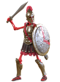 Epic H.A.C.K.S. Action Figure: Spartan Warrior Skeleton