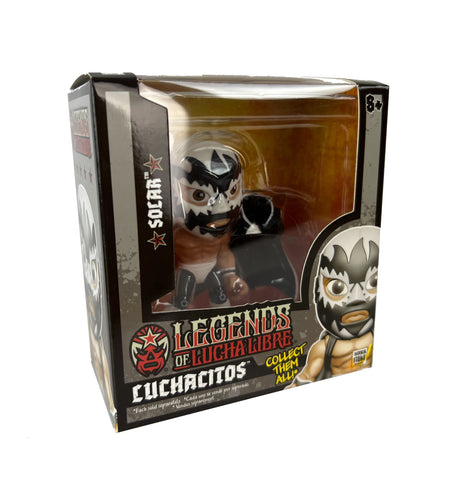 Legends of Lucha Libre - Luchacitos Mini Action Figures - Solar, Silver Costume