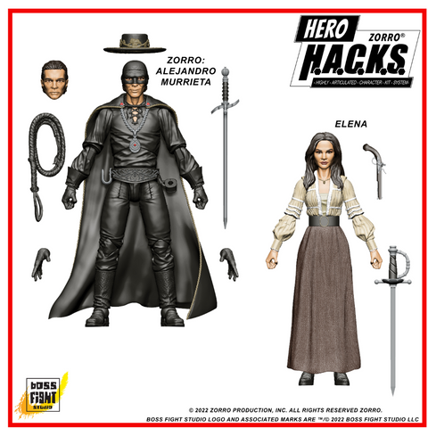 Hero H.A.C.K.S. Zorro Action Figure: Elena