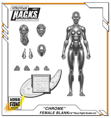 Vitruvian H.A.C.K.S. Action Figure: Skeleton Blank – Boss Fight Studio -  The Store