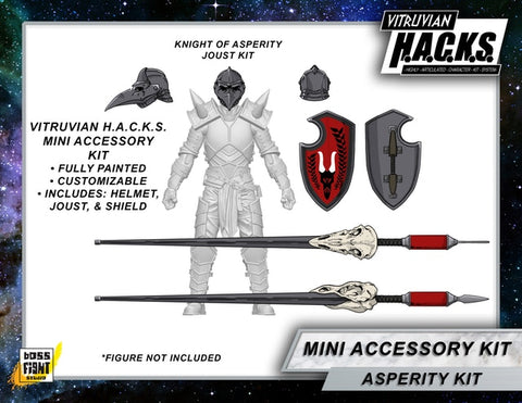 MIGHTY STEEDS - KNIGHT OF ASPERITY MINI GEAR KIT- ACTION FIGURE ACCESSORIES