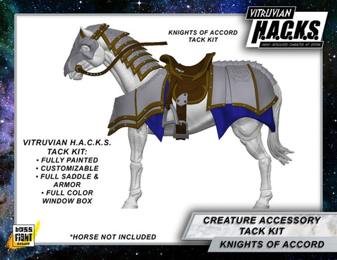 MIGHTY STEEDS - KNIGHT OF ACCORD HEAVY TACK KIT- ACTION FIGURE ACCESSORIES